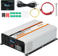 3000 Watt Pure Sine Wave Inverter 24V DC to 120V AC Converter by OUBOTEK