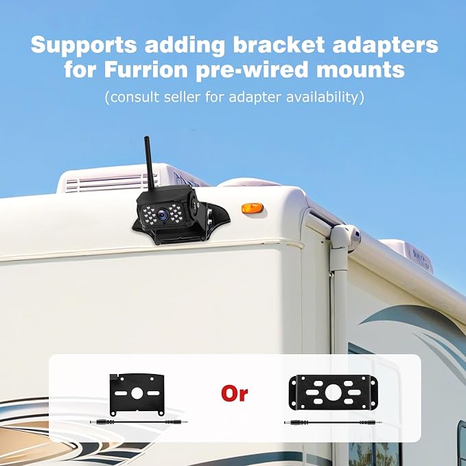 10.1" Wireless RV Backup Camera System, 2 Rear Cameras & 2 Side Cameras - Image 7