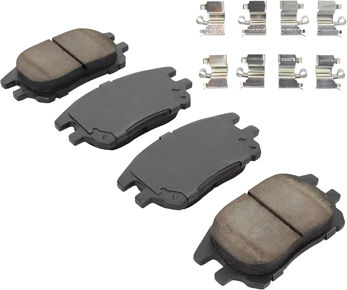 Premium Semi-Metallic Front Brake Pads Compatible - Image 2