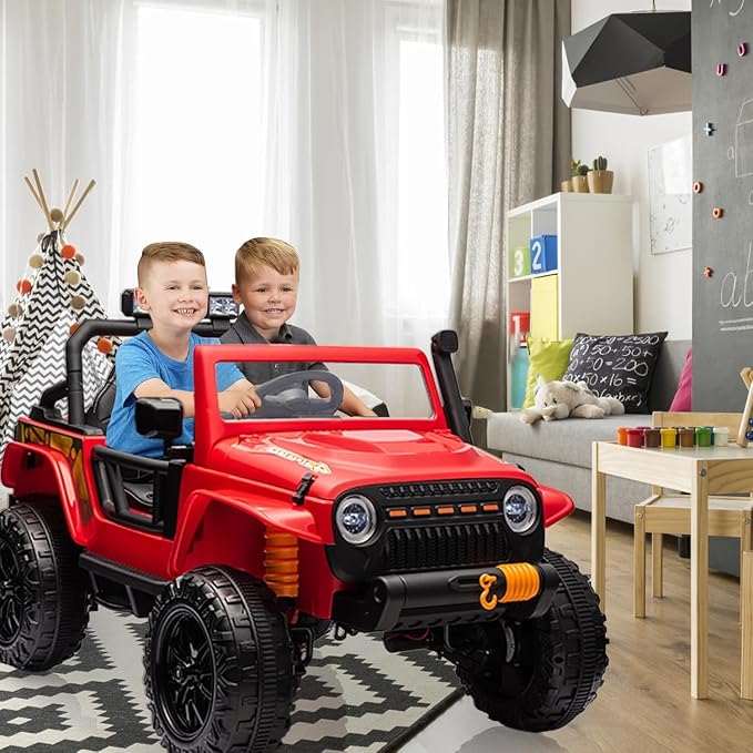 Hetoy 24V 2 Seater Ride On Car for Kids, Electric Truck - Image 7