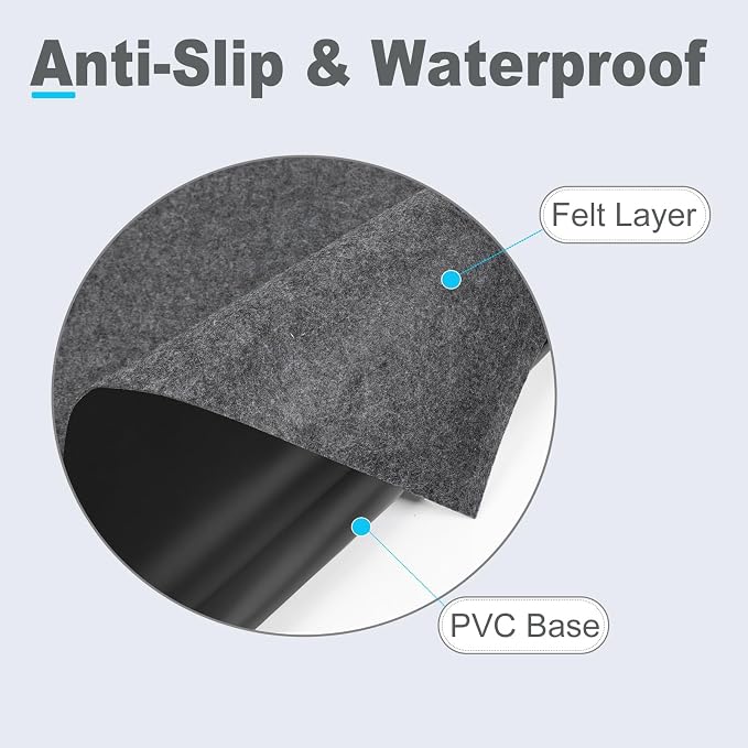 4.9 x 9.2 ft Garage Floor Mat for Under Car & Golf Cart, Oil Spill Mat to - Image 2