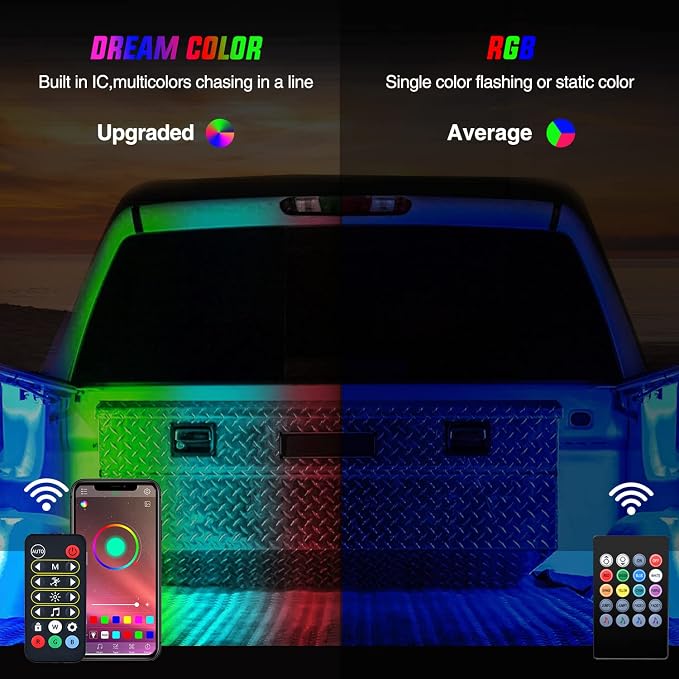 Nilight Truck Bed Light Strip RGB-IC LED Bar - Image 5