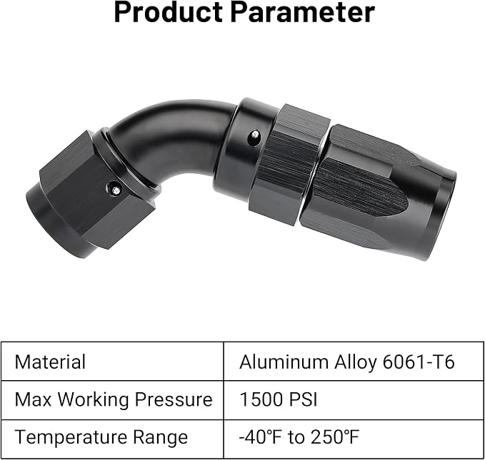 EVIL ENERGY 4AN 60 Degree One Piece Full Flow Hose End Fitting Swivel - Image 3