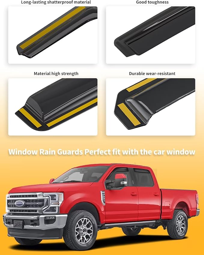 in-Channel Window Rain Guards Fit - Image 8