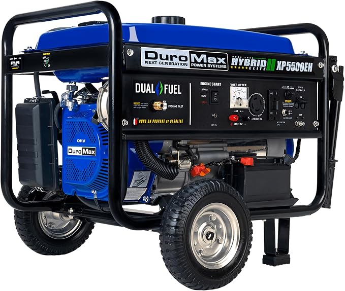 DuroMax XP5500EH 5, 500-Watt Dual Fuel Portable Generator - Image 2