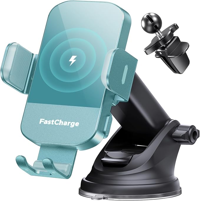CHGeek Wireless Car Charger, 15W Fast Charging Auto Clamping Car Charger Phone by CHGeek