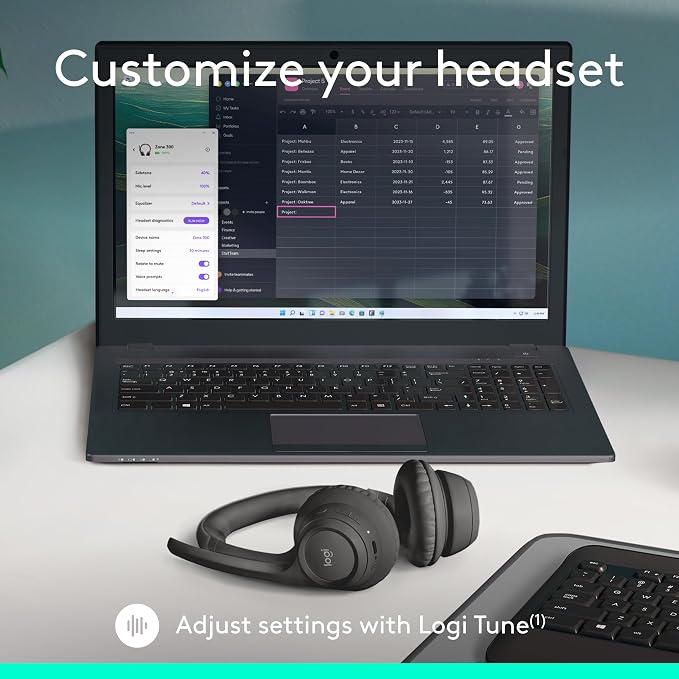 Logitech Zone 301 Wireless Bluetooth Headset - Image 10