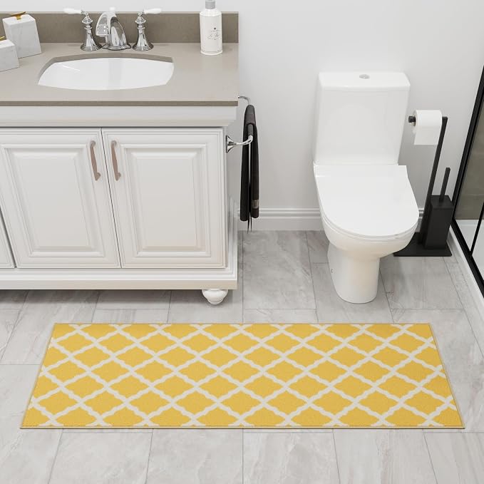 Ottomanson Hallway Runner Rug 2'2" x 6' Non Slip Trellis Area Rugs Easy to - Image 12