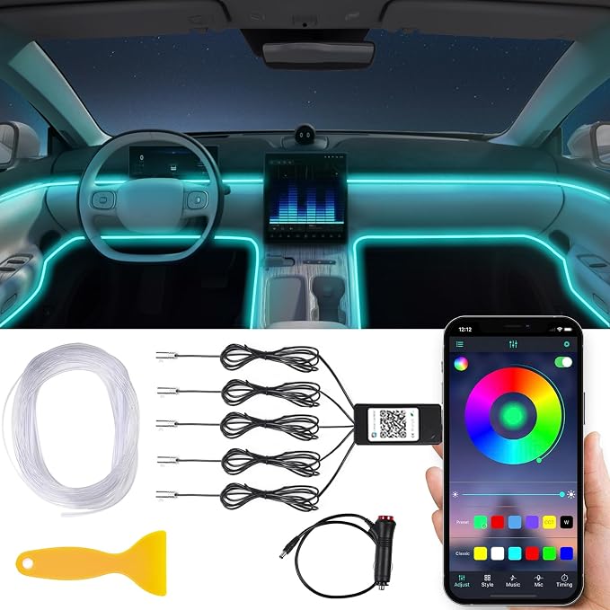 AUTOXBERT Car LED Interior Strip Lights, 16 Million Colors Lights by AUTOXBERT