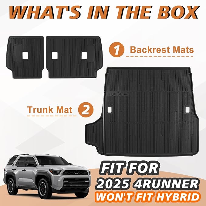 TripleAliners Trunk Mat & Rear Seatback Mat Fit - Image 8
