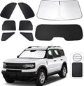TINGLU Window Shades for Ford Bronco Sport 2021-2024 2025 Accessorie Car Side by TINGLU