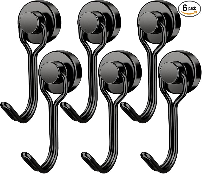 FINDMAG Magnetic Hooks, 30lbs+ Strong Magnetic Hooks by FINDMAG