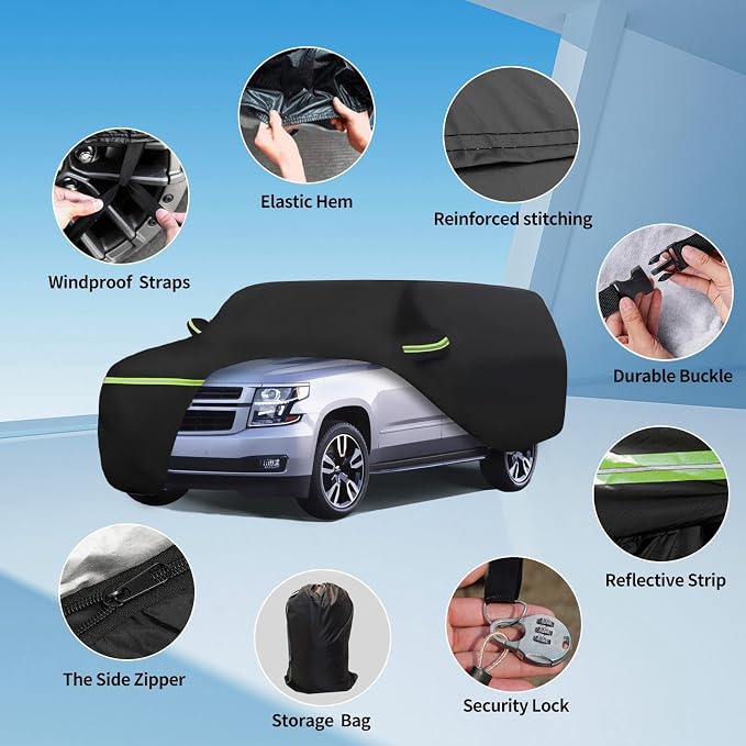 Waterproof Car Covers for 2007-2023 Chevy Suburban/GMC Yukon XL/Cadillac - Image 2