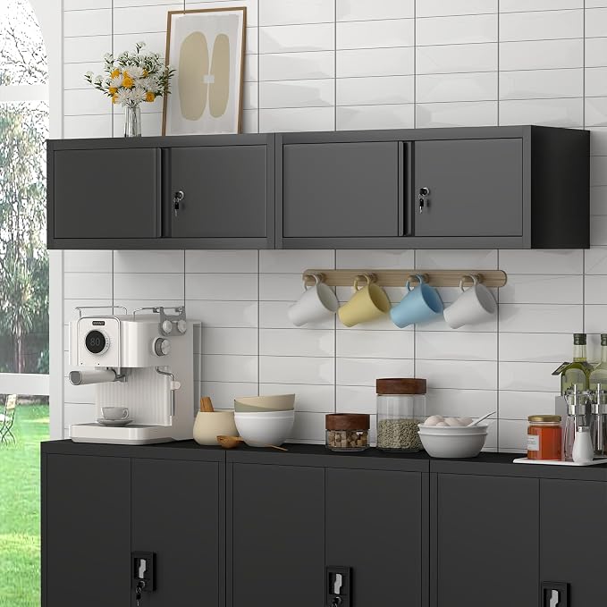 LUCYPAL Garage Storage Cabinet, Metal Wall Storage Cabinet - Image 7
