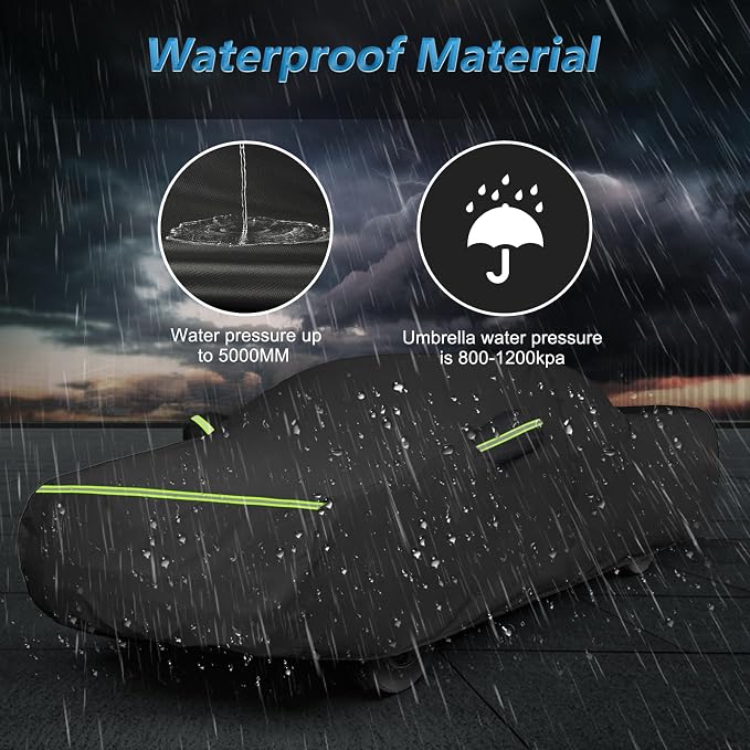 Waterproof Car Covers for Chevrolet El Camino 1964-1967, 420D Oxford Cloth Sun - Image 5