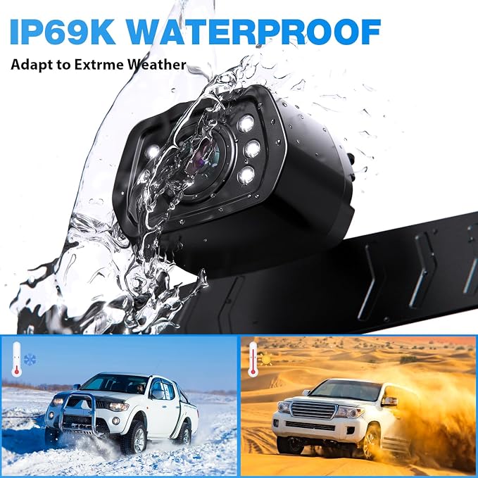 Wired Backup Camera Kit with 7" Monitor, HD 1080P Display - Image 6