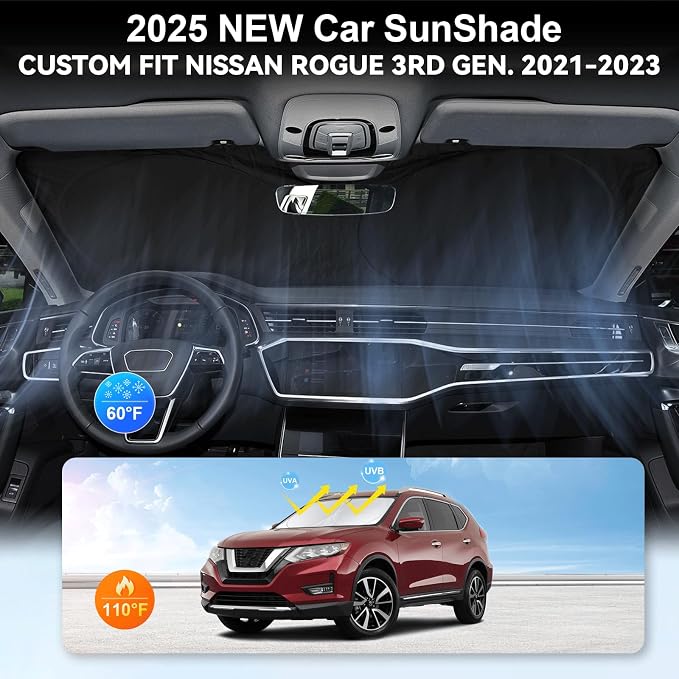 Custom Fit Rogue 3rd Windshield Sunshade - Image 4