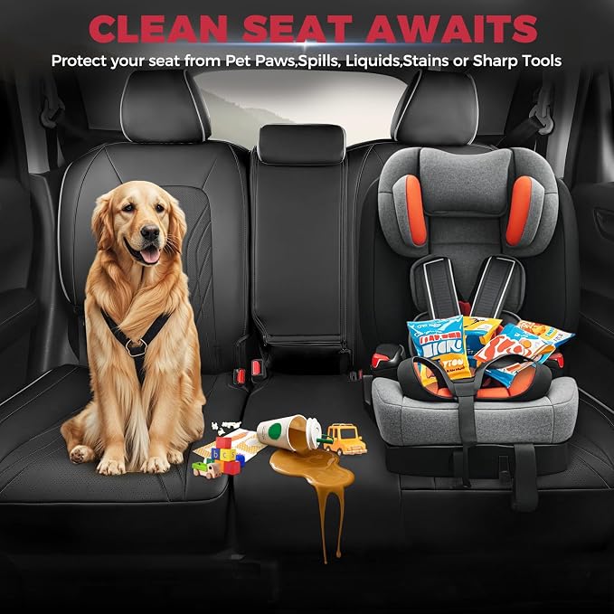 FREESOO Seat Covers for Honda CRV, Custom Fit Car Seat Covers for CRV LX EX - Image 6