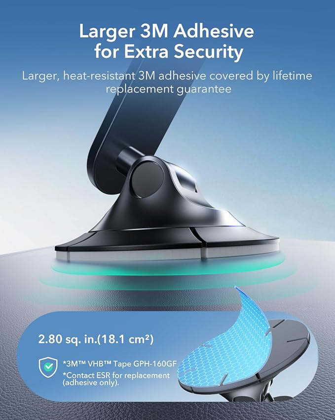 ESR for MagSafe Car Mount, Upgraded Dashboard Magnetic Phone Holder for Car - Image 6