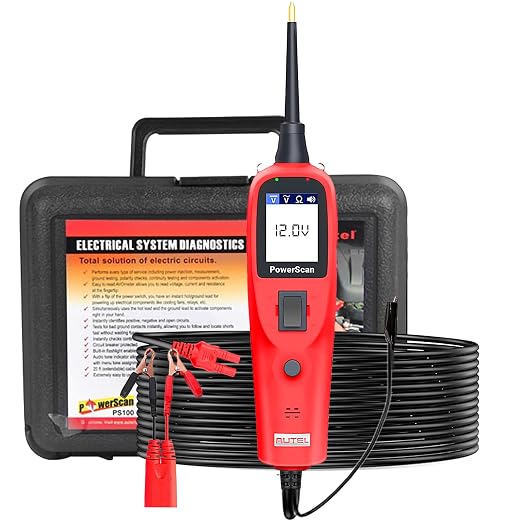 Autel PowerScan PS100 Circuit Tester, Universal 12V 24V Automotive Power by Autel
