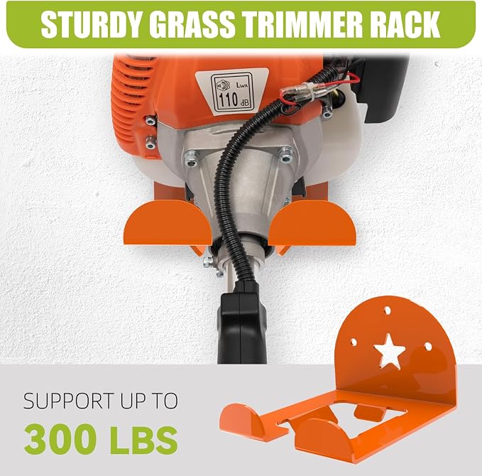MusixiA Garage Organizer Trimmer Rack, 1 Pack Heavy Duty Weed Eater Hanger - Image 3