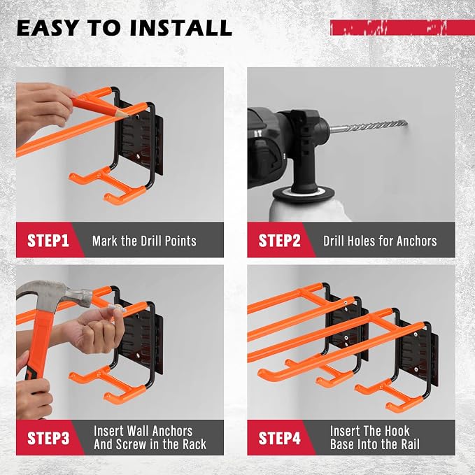 2-Piece 9.4" Heavy Duty Garage Hooks, Sturdy Utility Hooks Holds 55 LB Wall - Image 5