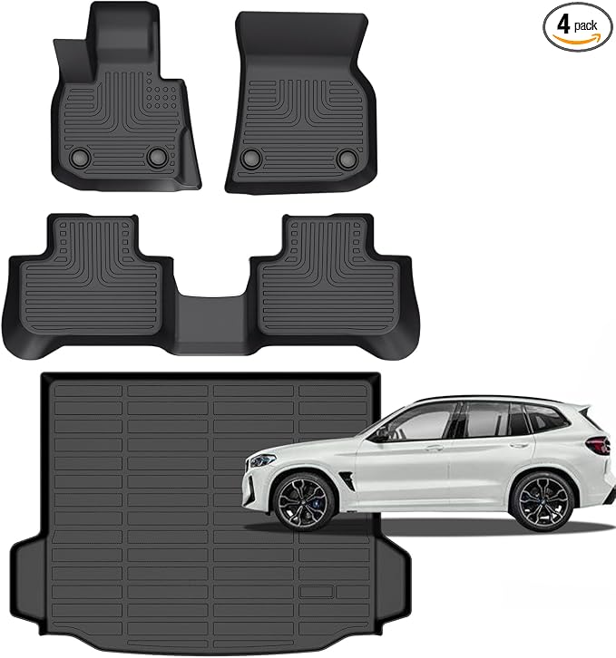 for BMW X3 Floor Mats 2024 2023 2022 2021 2020 2019 2018, Car Mats by Norand