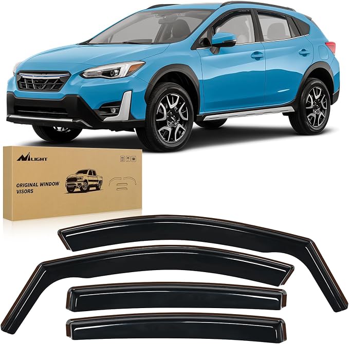 Nilight Vent Window Visors for Crosstrek 2018-2023 Impreza Hatchback 2017 2018 by Nilight