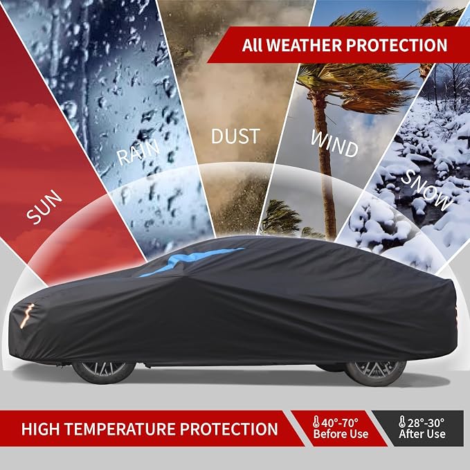 Car Cover Waterproof All Weather, 6 Layers Car Covers - Image 5