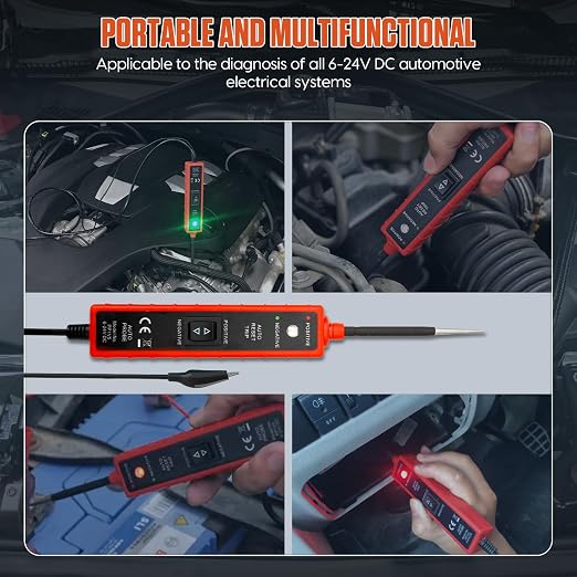 Power Short Circuit Probe Tester, 6V-24V LED Test Light, Short-Circuit Tracking - Image 8