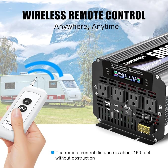 5000W Power Inverter 24V to 110V/120V DC to AC - Image 7