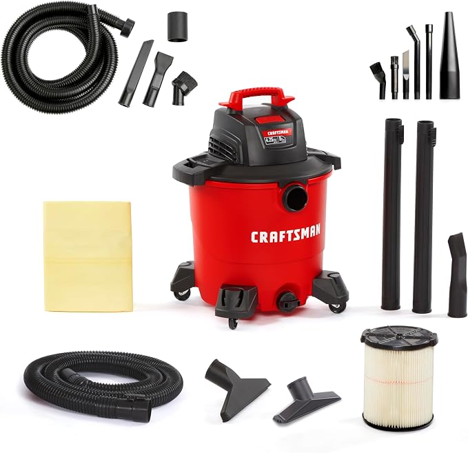 CRAFTSMAN CMXEVBE17590 9 Gallon 4.25 Peak HP Wet Dry Vac, Portable Shop Vacuum by CRAFTSMAN