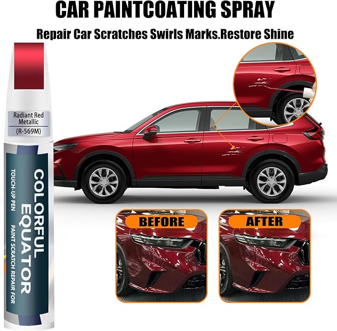 Radiant Red Metallic Touch Up Paint Compatible - Image 3