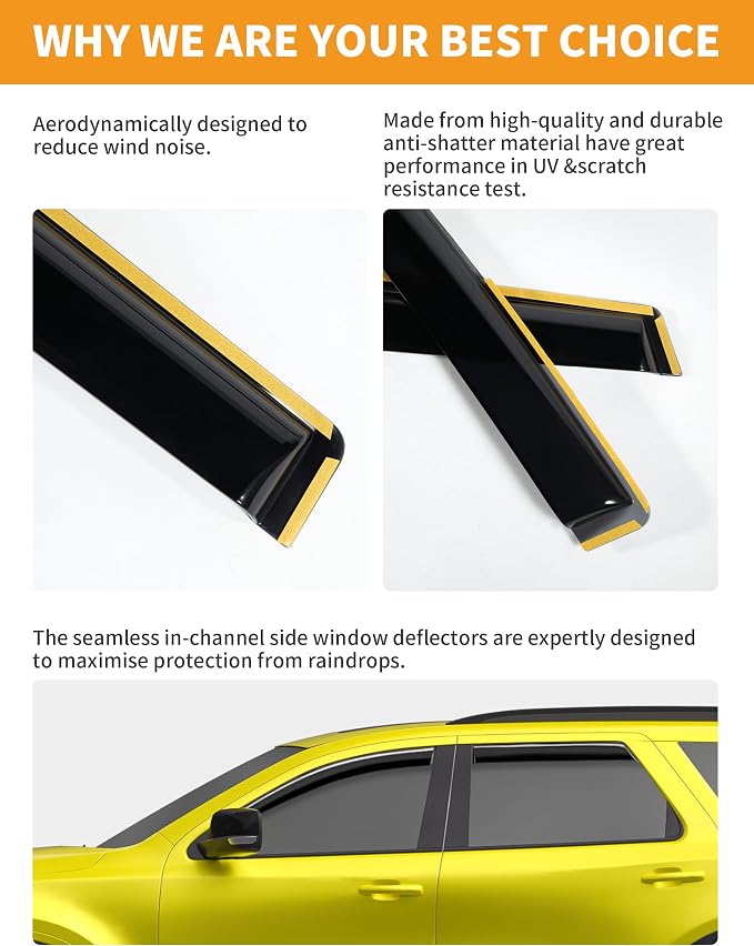 in-Channel Window Rain Guards Fit - Image 4