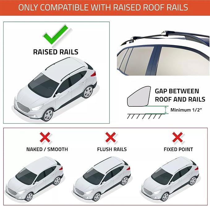 Roof Racks Cross Bars for Subaru Outback Wilderness 2021 2024 Roof top Cargo - Image 2