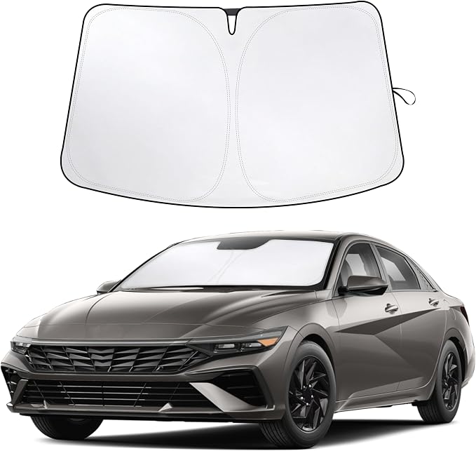 Econour Windshield Sun Shade for 2021-2024 2025 2026 Hyundai Elantra by EcoNour