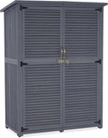 MCombo Outdoor Storage Cabinet, Wooden Storage Shed by MCombo