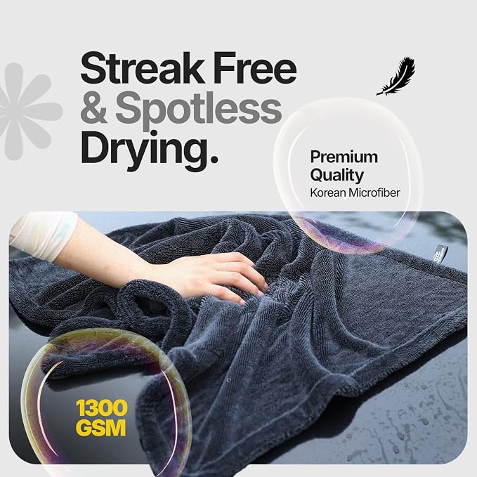 Crystal Clean 1300GSM Microfiber Towels - Image 3