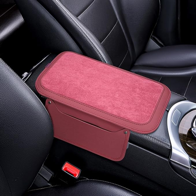 Arm Rest Cover for Car with 2 Storage Bags, Central Console Cover Armrest Pad by STSoleMeT