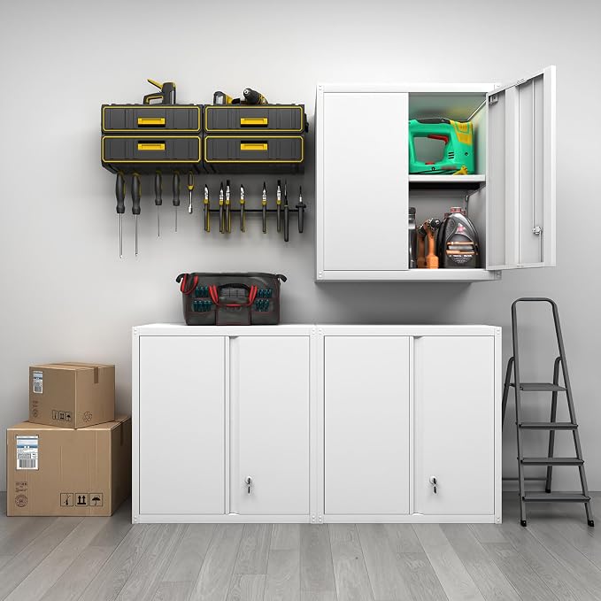 GREATMEET Metal Wall Cabinet, Wall Mounted Cabinet - Image 2