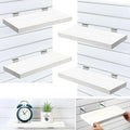 4 Pack Wooden Slatwall Shelf, 16.1" D x 6.7" W x 1.1" H Slatwall Shelves by Landical