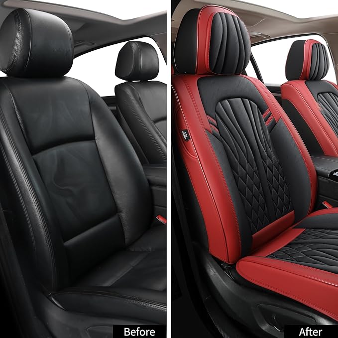 Car Seat Covers, Breathable and Waterproof Faux Leather Automotive Seat Covers - Image 2