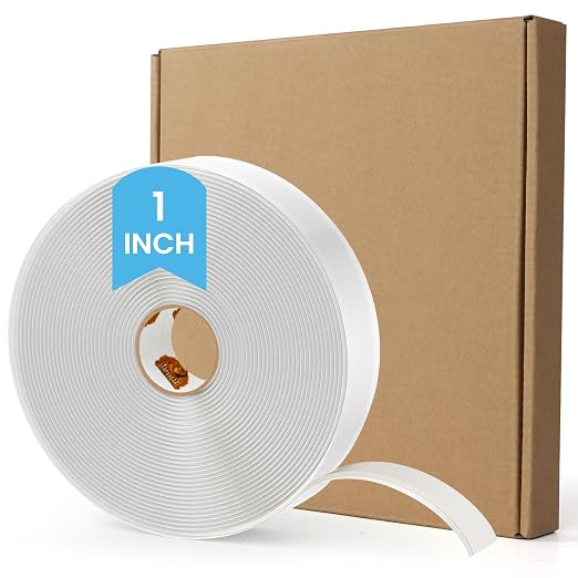 Butyl Tape 1 Inch x 30 Ft White, 1/8 in Thick Plumbers Putty Tape RV Sealant by TAPEBEAR