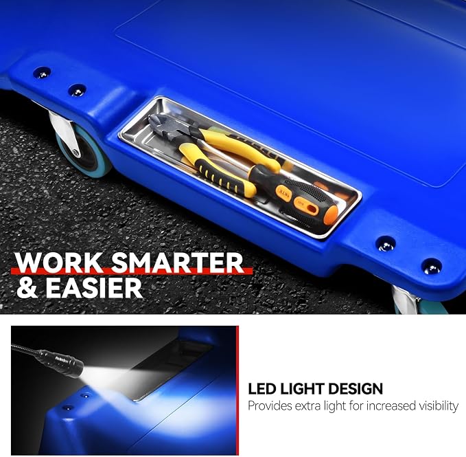 Auto Dynasty 40 Inches Mechanic Creeper, Automotive Garage Repair Low Profile - Image 3