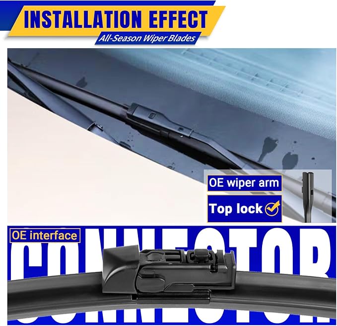 3 wipers Replacement for 2019-2023 2024 Subaru Forester, Windshield Wiper - Image 3