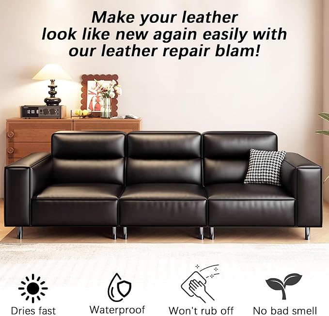Black Leather Recoloring Balm, Leather Repair Kit - Image 7