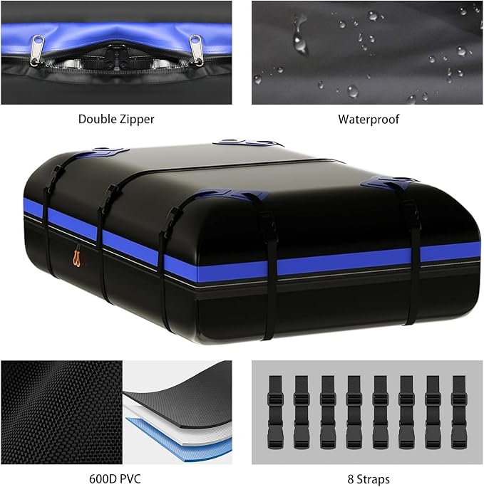 FORWODE Roof Rack Carrier Basket, Rust-Proof Steel Heavy Duty Car Top Luggage - Image 5
