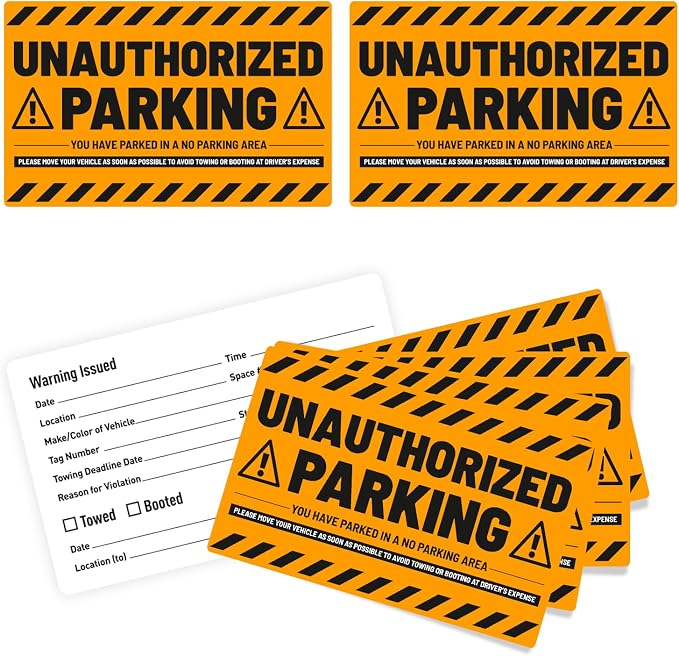 easykart labels 50 Parking Violation Stickers - Image 2