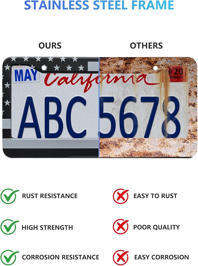 American Flag License Plate Frames - Image 7