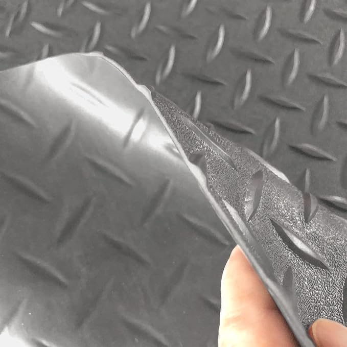 Boshen 7.5Ft x 17Ft Rubber Flooring Mats 2.9mm Thickened Diamond Plate Flooring - Image 2